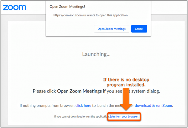 How to join a Zoom meeting without having the application on your desktop or laptop computer.